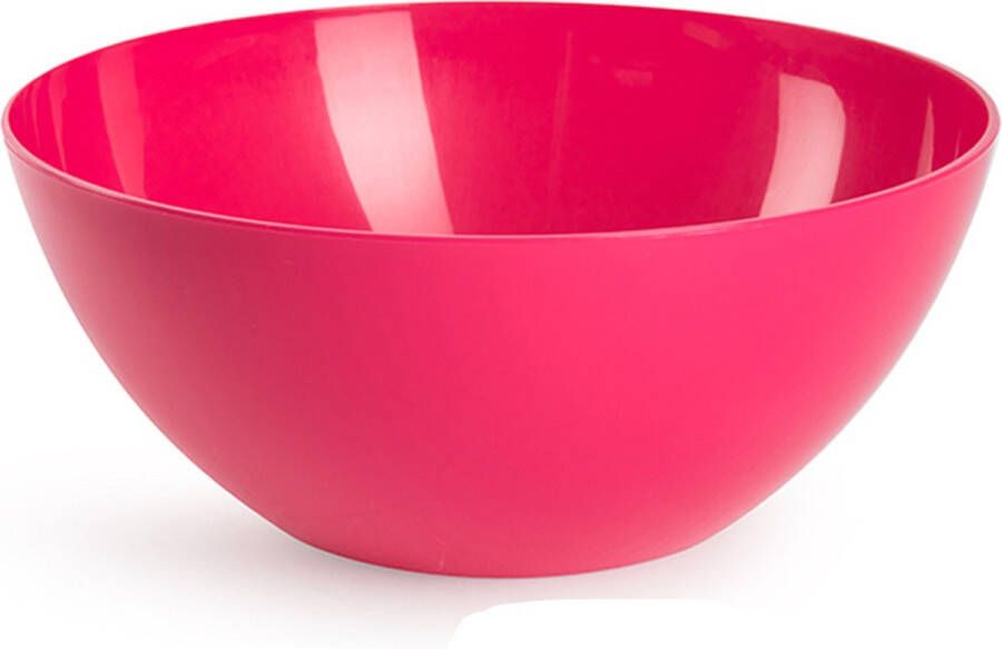 Forte Plastics Plasticforte Serveerschaal saladeschaal D26 x H12 cm kunststof fuchsia roze Serveerschalen