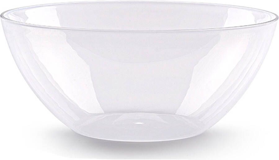 Forte Plastics Plasticforte Serveerschaal saladeschaal D26.5 x H12 cm kunststof transparant Serveerschalen