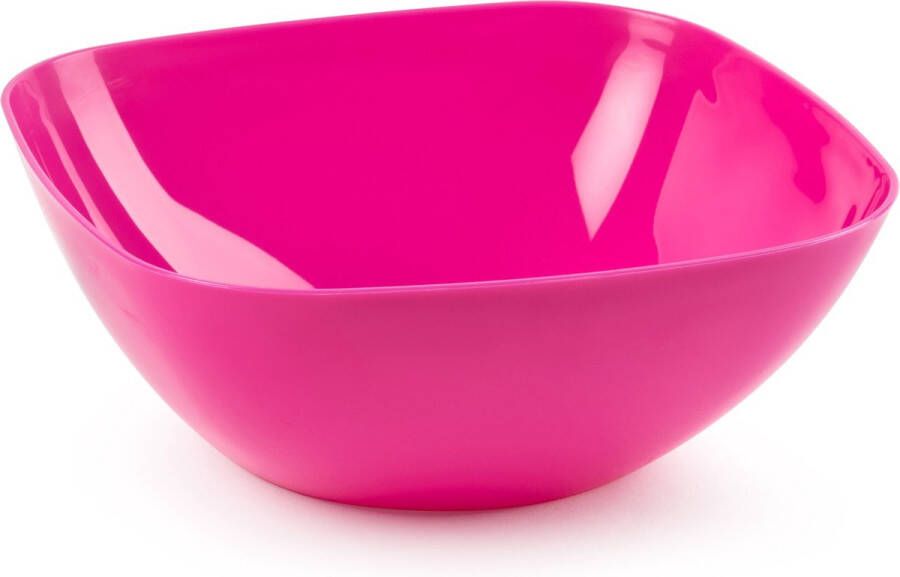 Forte Plastics Plasticforte Serveerschaal saladeschaal D28 x H11 cm kunststof fuchsia roze 4800 ml Serveerschalen