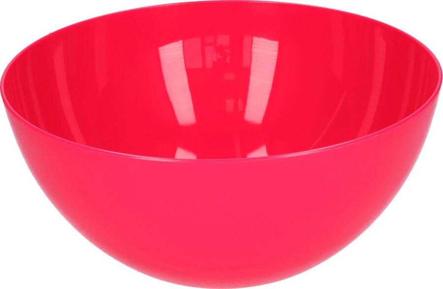 Forte Plastics Plasticforte Serveerschaal saladeschaal D28 x H14 cm kunststof fuchsia roze Serveerschalen