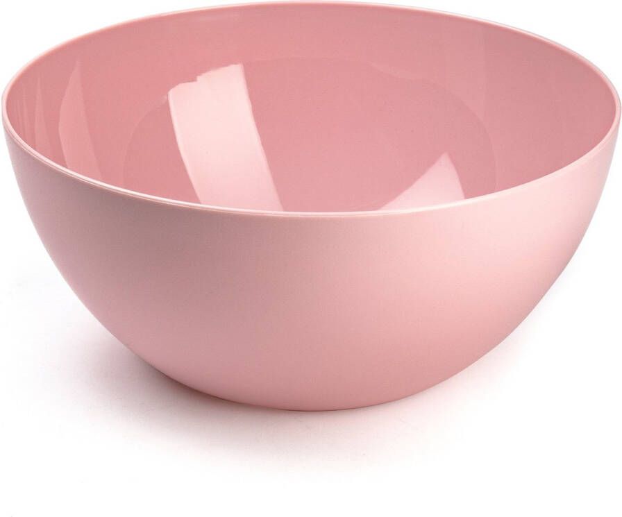 Forte Plastics Plasticforte Serveerschaal saladeschaal D28 x H14 cm kunststof roze Serveerschalen