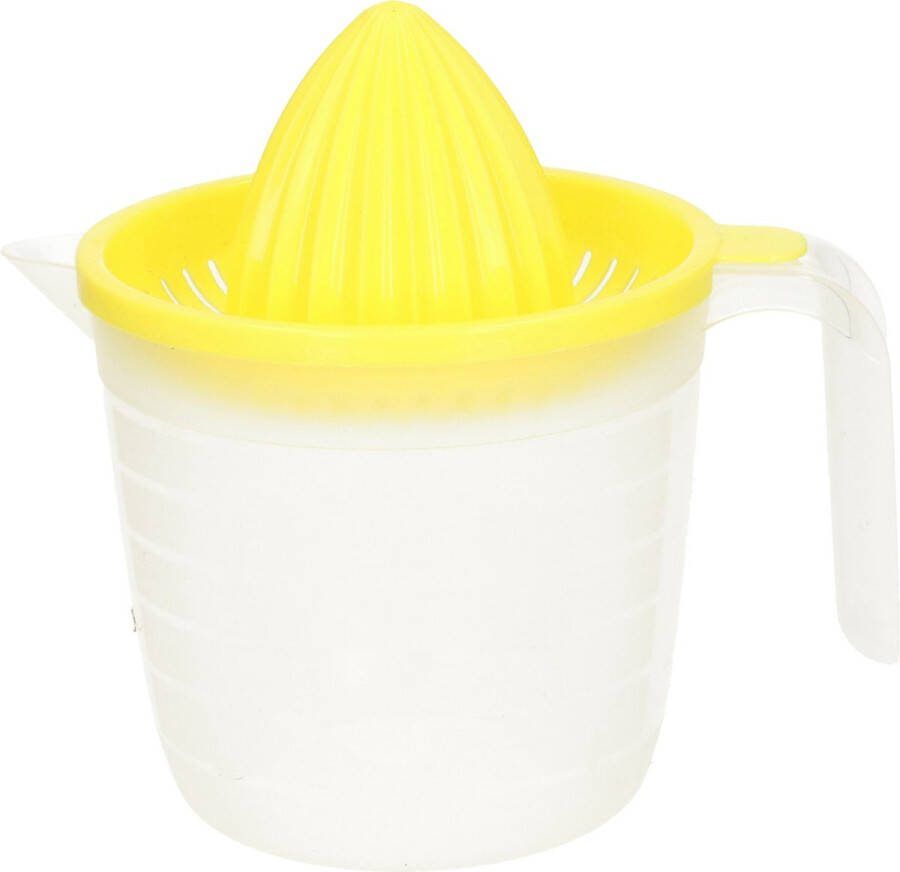 Forte Plastics Plasticforte Sinaasappelpers citruspers Handmatig kunststof 16 x 15 cm geel Citruspersen