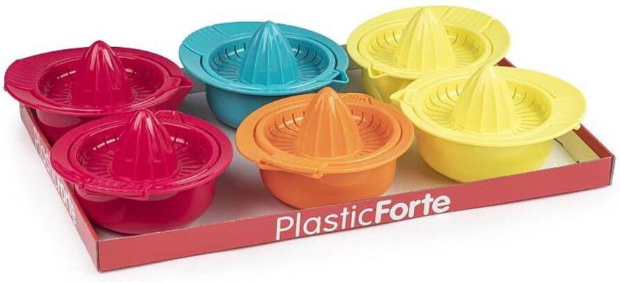 Forte Plastics Plasticforte Sinaasappelpers citruspers Handmatig kunststof 18 x 10 cm geel Citruspersen