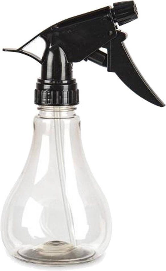 PLASTICFORTE Waterverstuiver plantenspuit zwart 250ml kunststof spuitfles