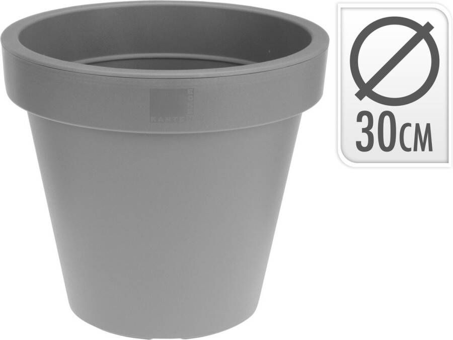 Plastiken Bloempot Grijs Polypropyleen (Ø 30 cm)