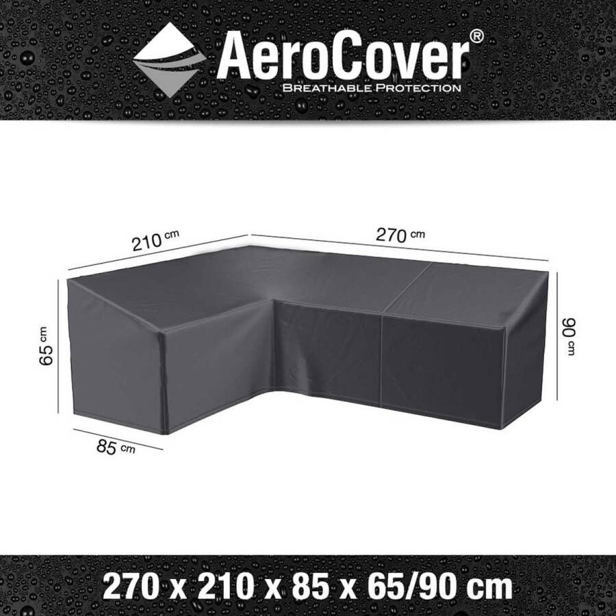 Platinum AeroCover Loungebankhoes L-vorm links 270x210x85xH65 90 Ademend Waterproof Hoge kleurechtheid