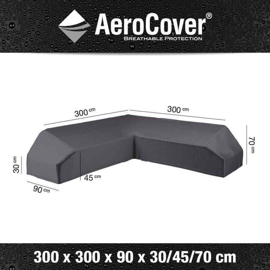 Platinum AeroCover platform loungesethoes 300x300x90xH30 45 70 cm antraciet