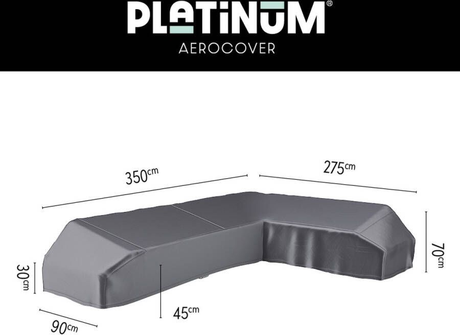 Platinum AeroCover platform loungesethoes 350X275x90xH30 45 70 cm R antraciet