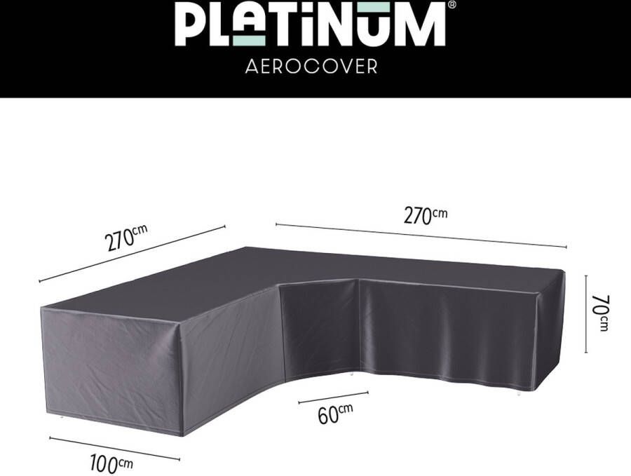 Platinum Aerocover Loungesethoes big corner L-vorm L 270 x L 270 x B 100 x H 70 cm