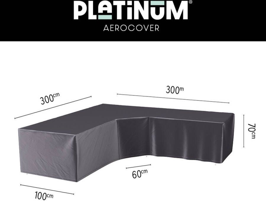 Platinum AeroCover loungesethoes hoekset trapeze 300x300x100xh70 antraciet