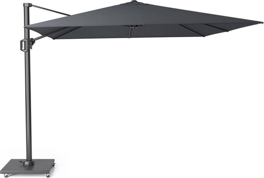 Platinum Challenger T1 Parasol 300x400cm Faded Black- Zwarte Rechthoekige Zweefparasol