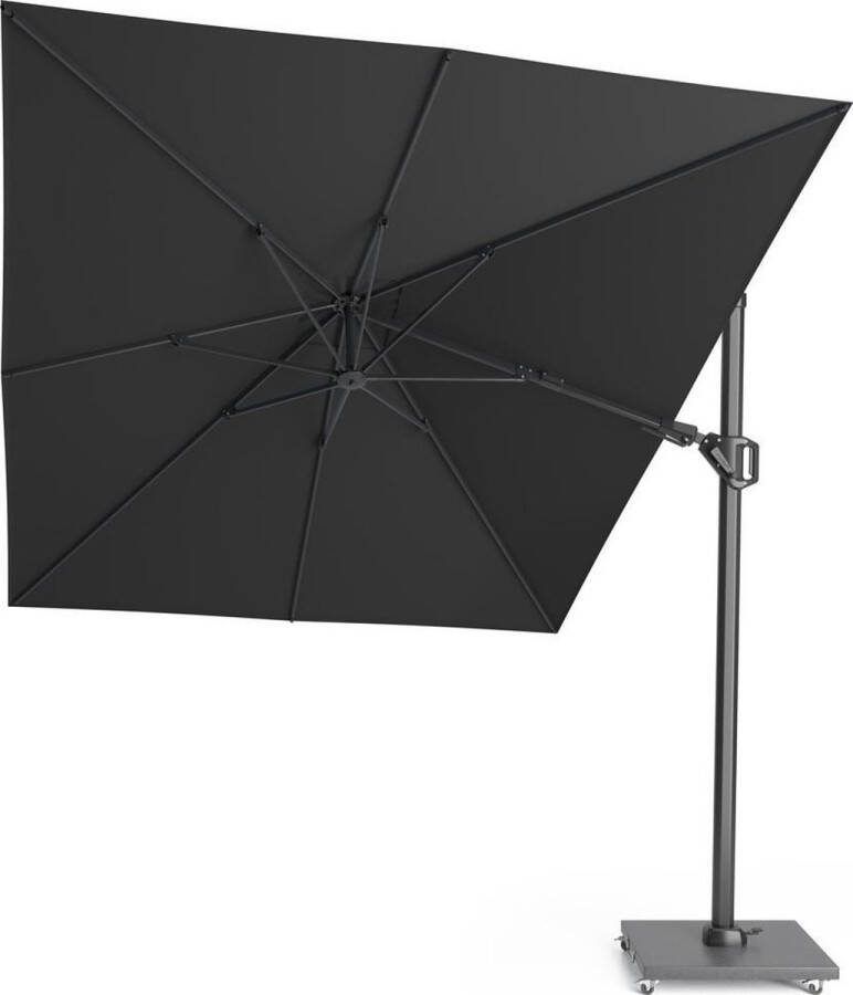Platinum Challenger rechthoek Zweefparasol T2 Premium 3 5 x 2 6 m. Faded black