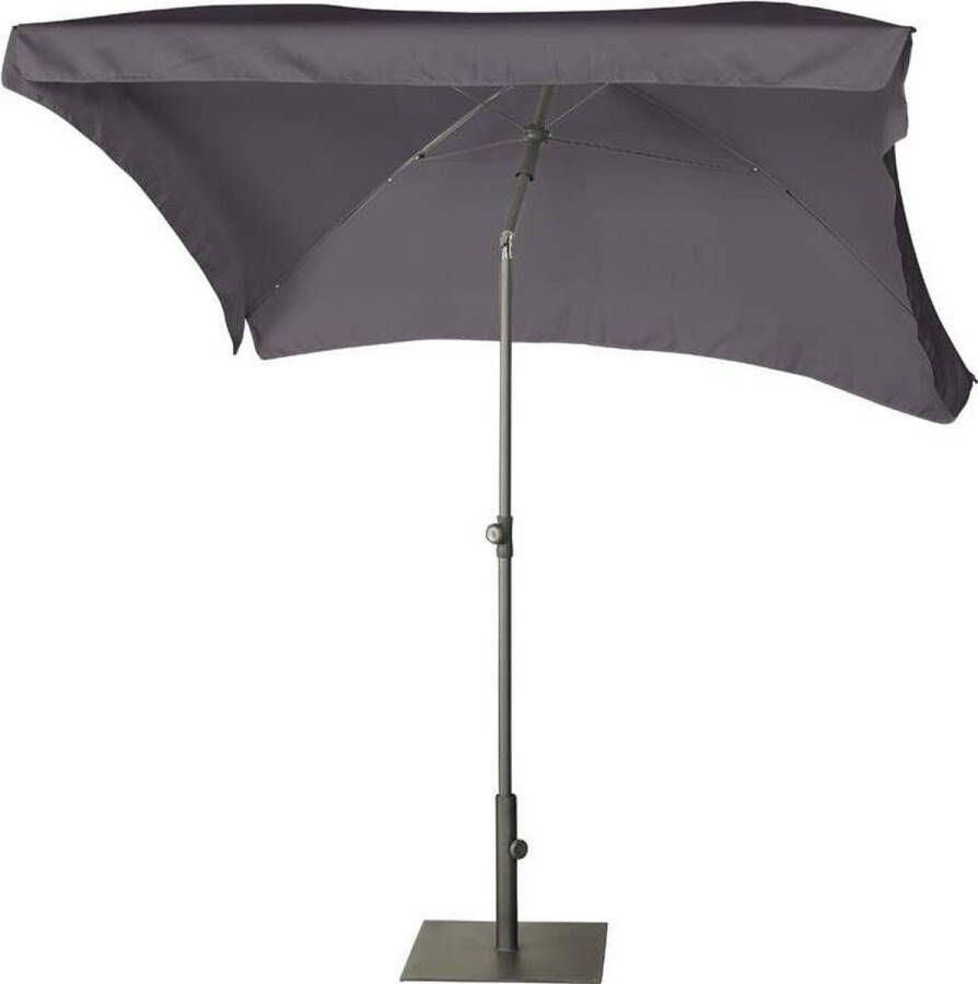 Platinum parasol Aruba 200x130 volant antraciet