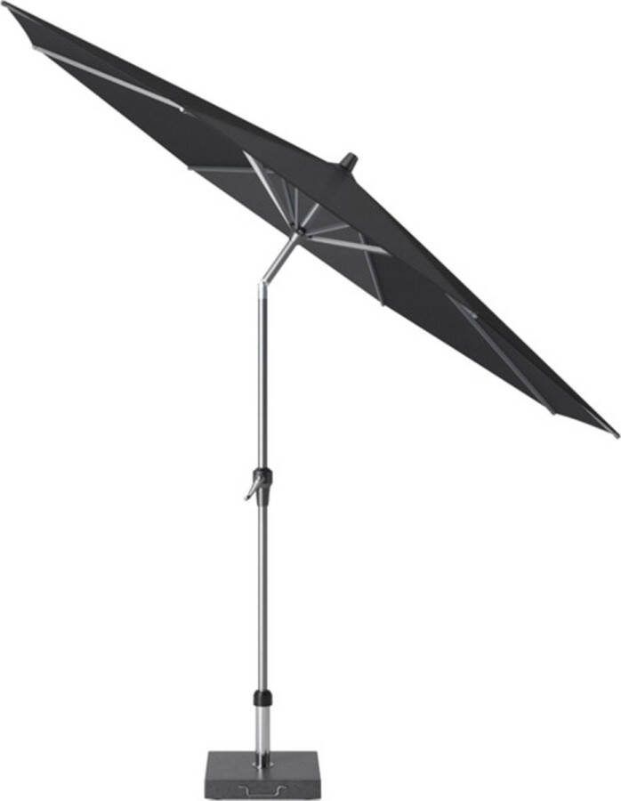 Platinum Riva premium parasol 300 cm rond faded black met kniksysteem
