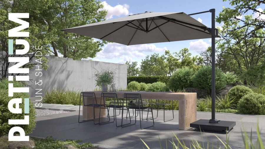 Platinum Sun & Shade Ceramica 90kg premium parasolvoet met zwenkwielen