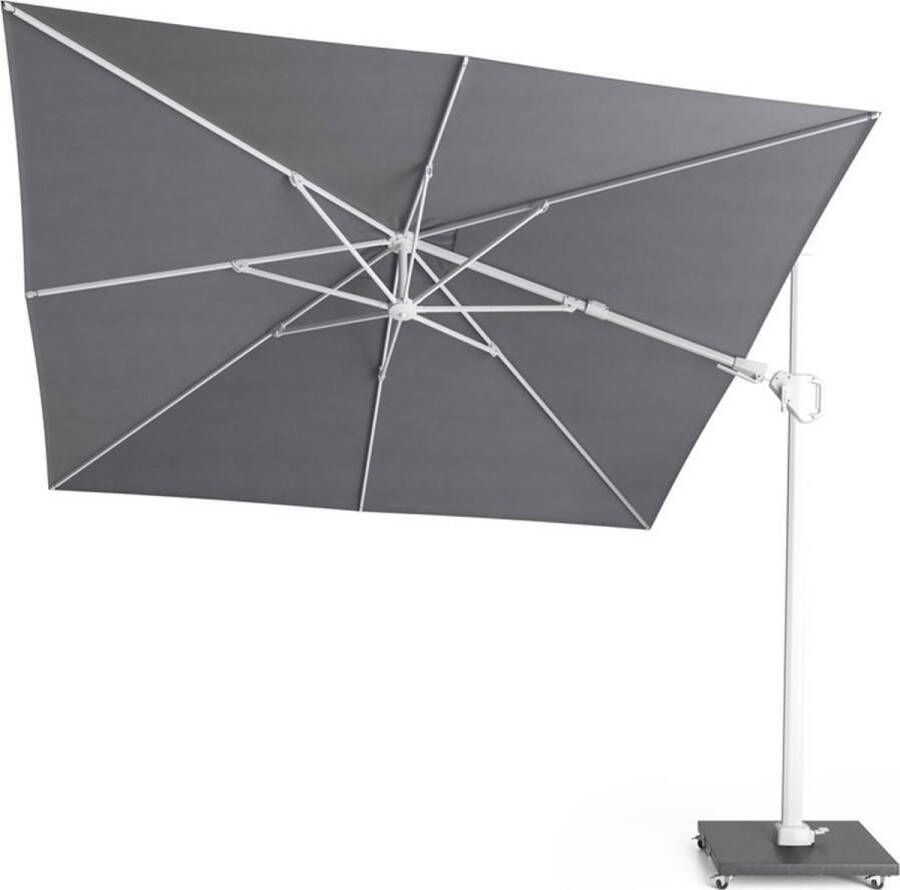 Platinum Casual Living Challenger T² Zweefparasol 3x3 Wit Manhattan