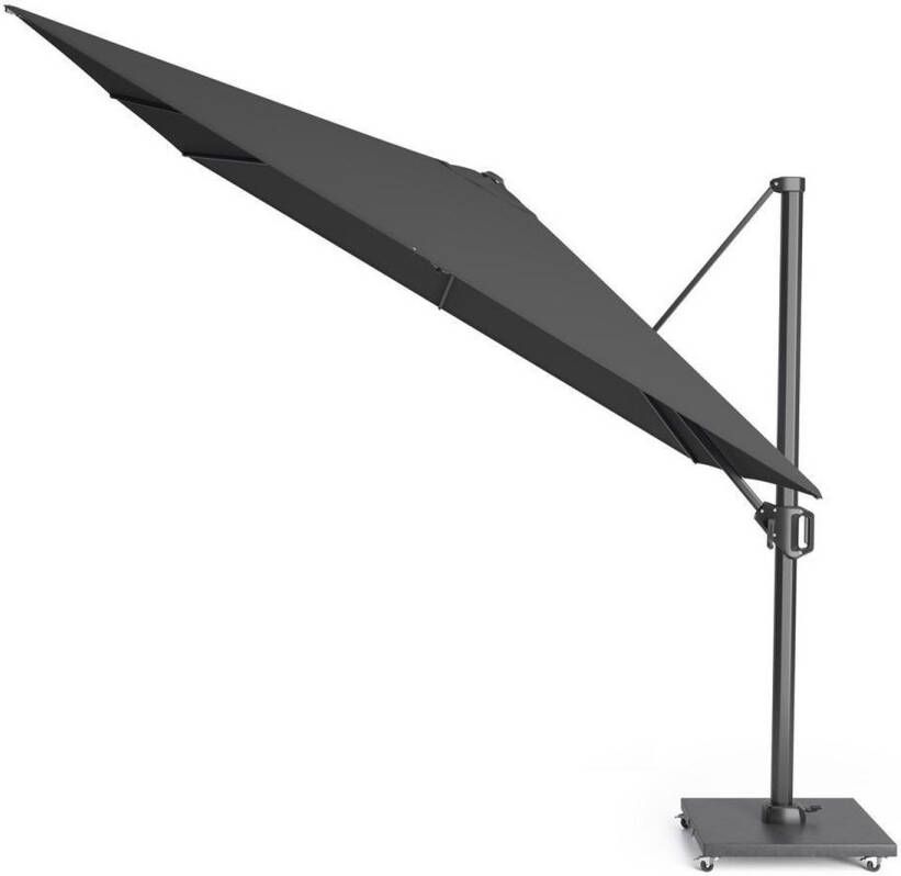 Platinum Casual Living Platinum Challenger T1 Parasol 300x300cm Faded Black- Zwarte Vierkante Zweefparasol