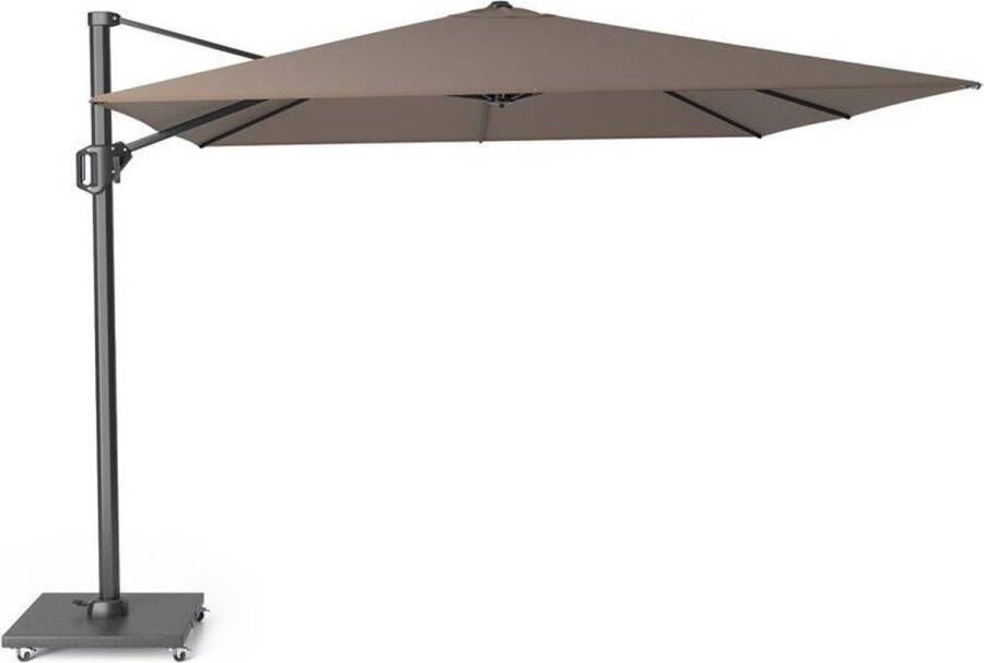 Platinum Challenger T1 Parasol 300x300cm Havanna- Vierkante Zweefparasol