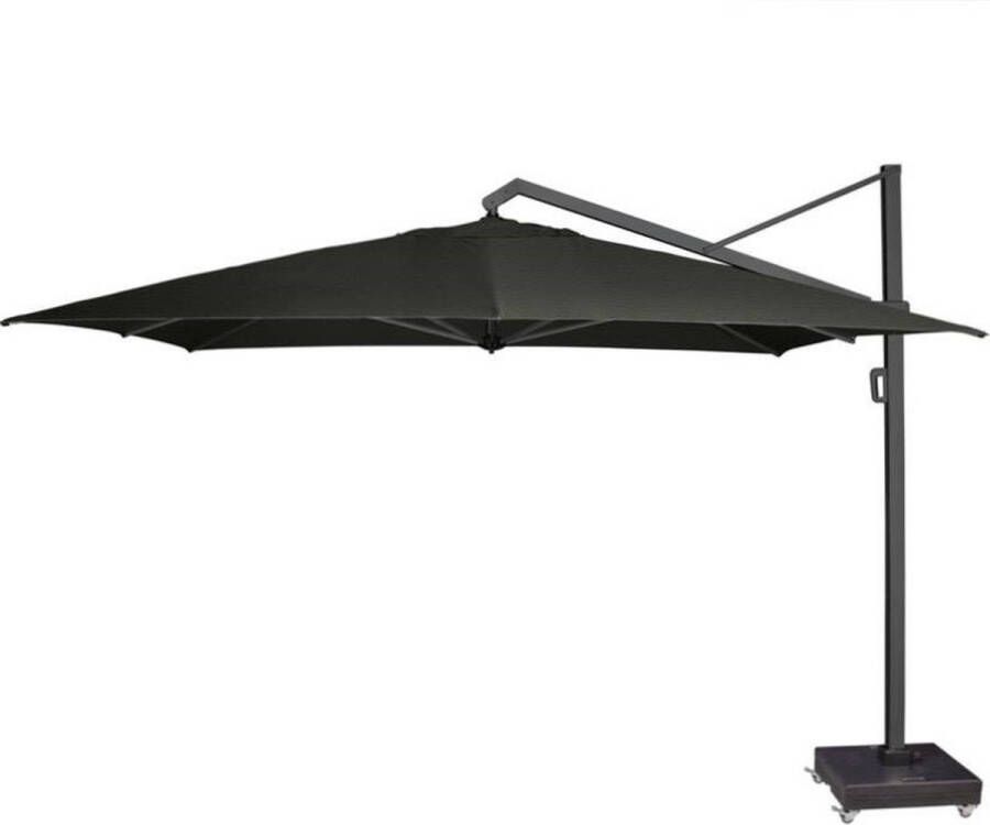 Platinum Sun & Shade zweefparasol Icon T¹ Premium 400x300 Faded black