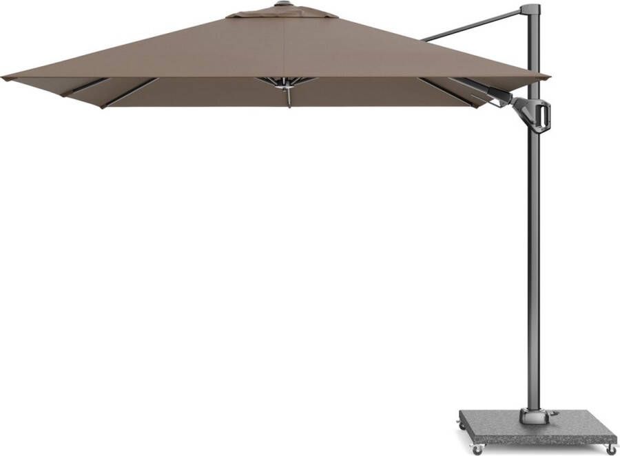 Platinum Sun & Shade zweefparasol Voyager T² premium 270x270 Havana