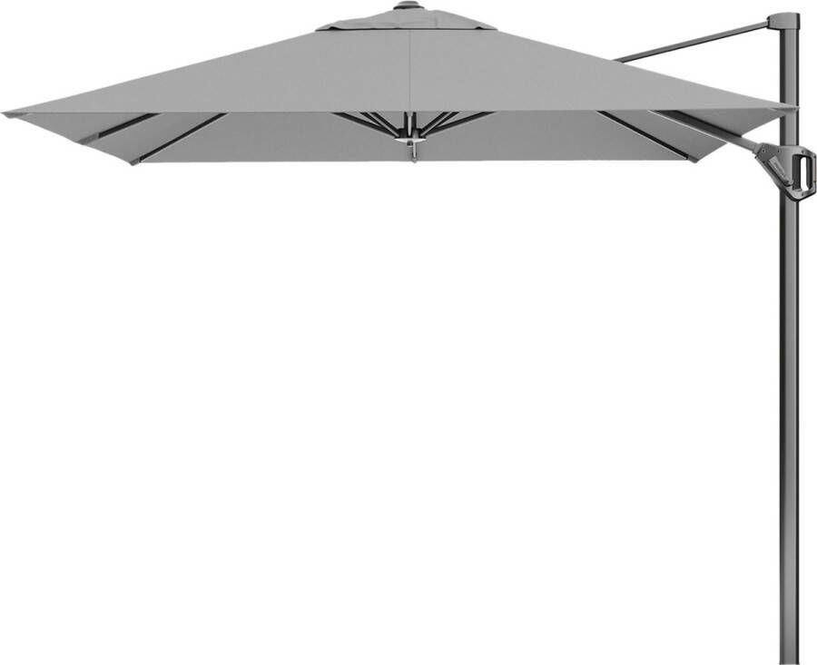 Platinum Voyager Vierkante Zweefparasol T1 parasol 2 5x2 5 m. Light Grey