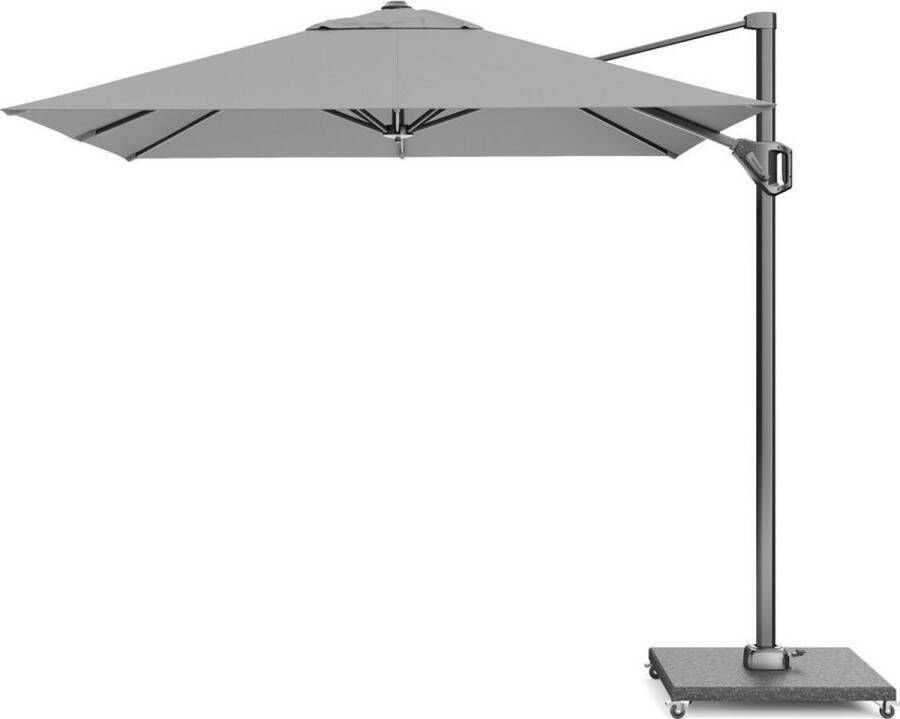 Platinum Voyager Vierkante Zweefparasol T1 parasol 2 5x2 5 m. Light Grey