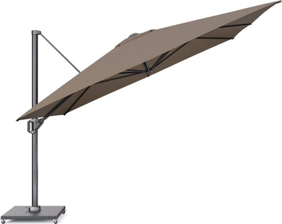 Timmermans Tuinmeubelen Platinum Zweefparasol Telescope Premium T1 Havanna 350 X 350 Cm
