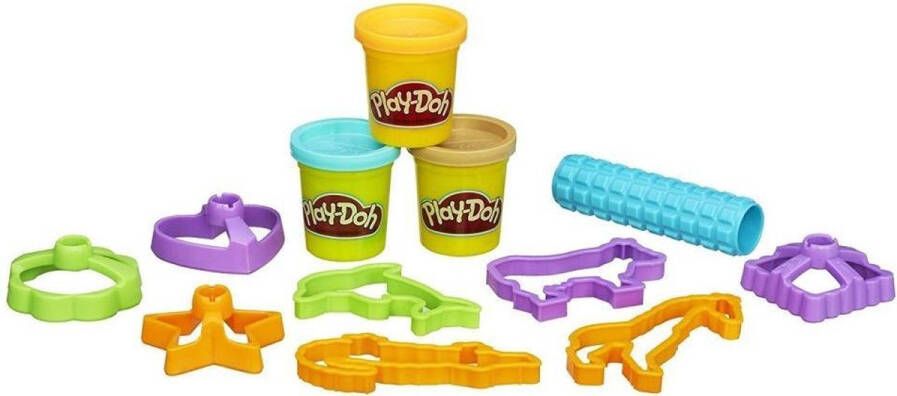 Play-Doh Colorful Cookies + 3 Potjes Klei en 8 Steekvormpjes