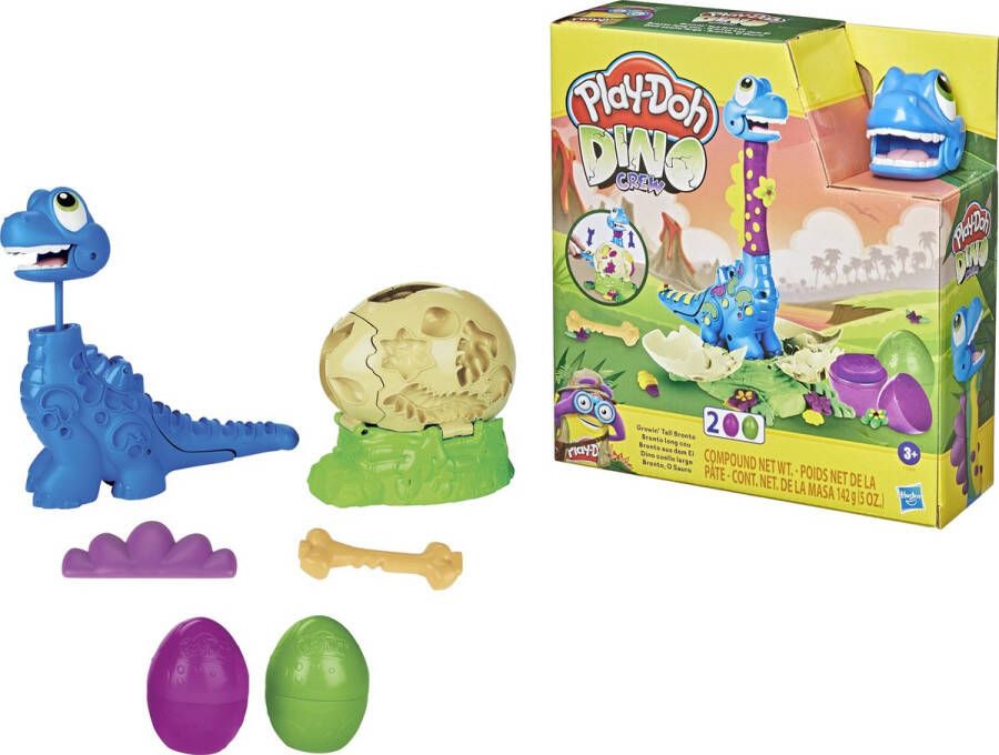 Play-Doh Dino Crew Langnek Bronto Klei Speelset