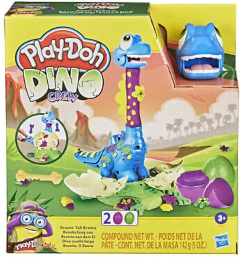 Play-Doh kleiset Dino Crew Growing Tall Bronto junior 7-delig