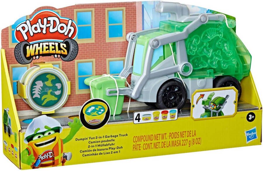 Play-Doh Dumpin Fun 2 in 1 Vuilniswagen Boetseerklei