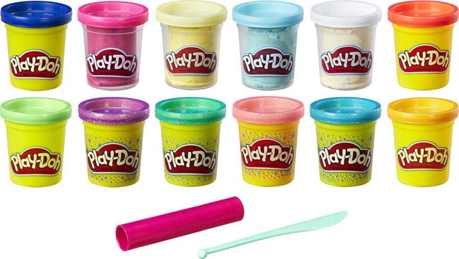 Play-Doh Glitter 12 Pack Klei