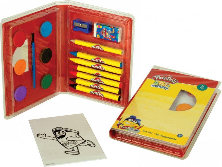 Play-Doh Knutselset Art & Activity Junior Wax 24-delig