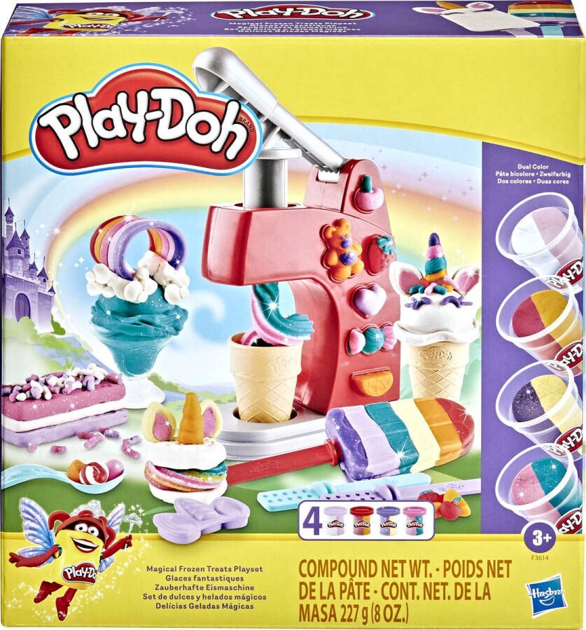 Play-Doh Magical Frozen Treats Playset Fantastisch ijs set 4 potten met dubbele kleuren