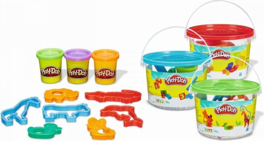 Play-Doh Mini Bucket Dieren Picnic Cijfers Strand Klei Speelset