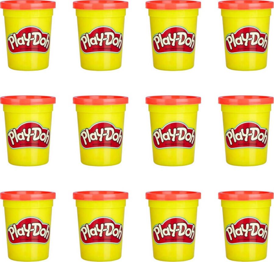 Play-Doh Rood Oranje Klei 12 Potjes