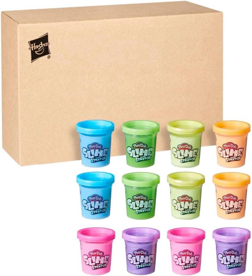 Play-Doh Slime Super Stretch Multipack van 12 potjes