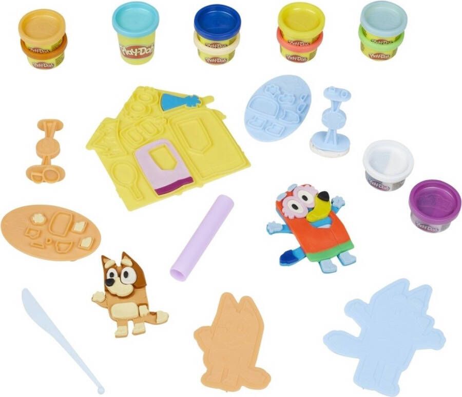 Play-Doh Speelset Bluey verkleed met 11 potten boetseerklei