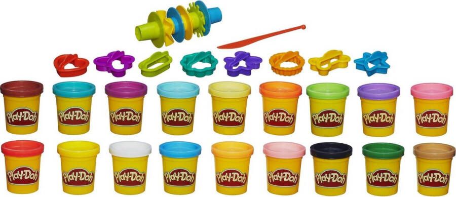 Play-Doh Super Color Kit Klei 18 potjes 16 accessoires
