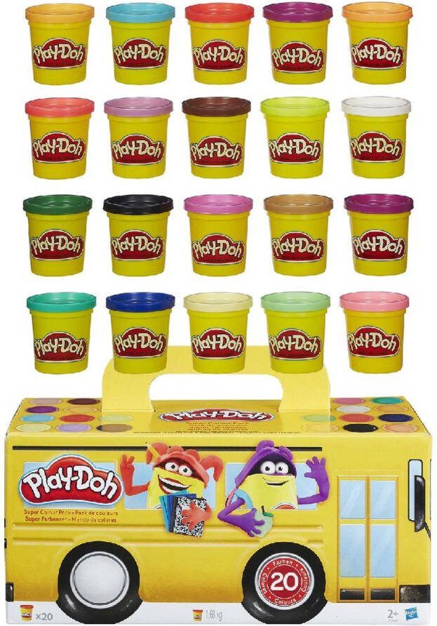Play-Doh Super Color Pack Klei 20 Potjes