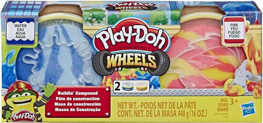 Play-Doh Wheels Buildin Compound Donkerblauw-Lichtblauw Oranje-Geel