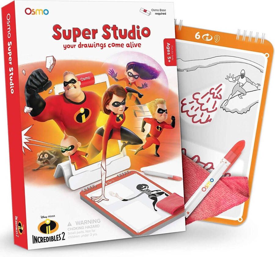 Play Osmo Disney Super Studio Incredibles (Uitbreidingsspel) – Educatief speelgoed voor iPad
