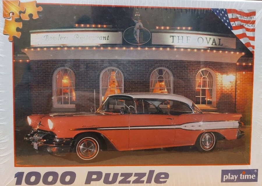 Play Time Puzzel 1000 stukken Living in America Pontiac 1955