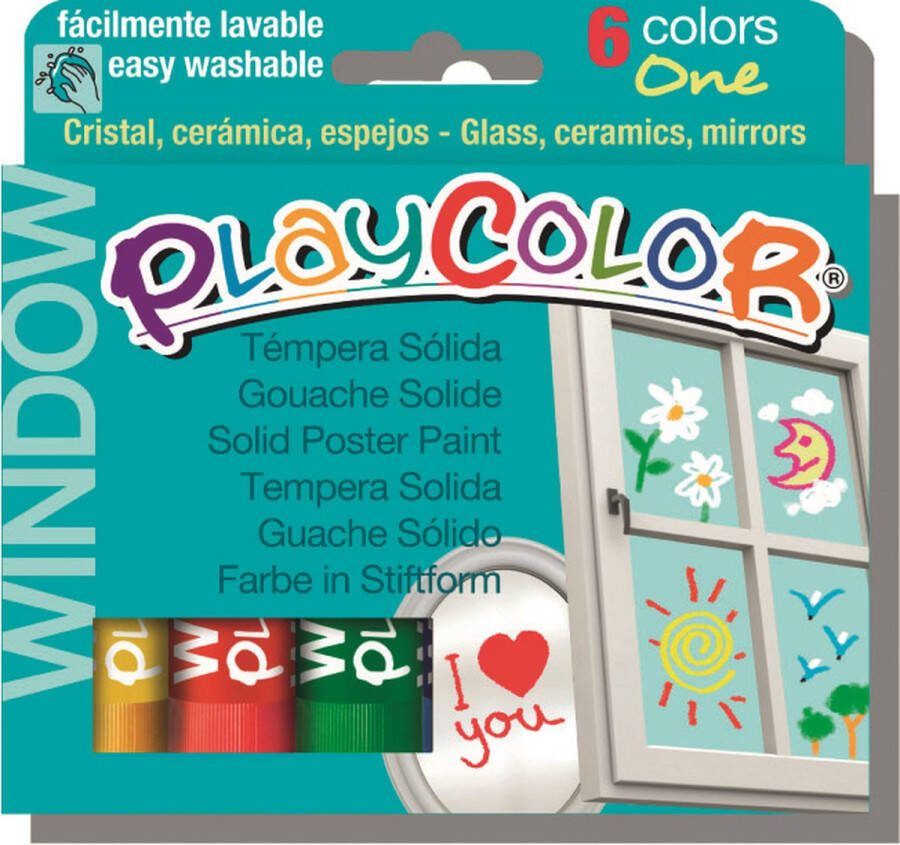 Playcolor Gouache Sticks Raamverf 6x10 gr