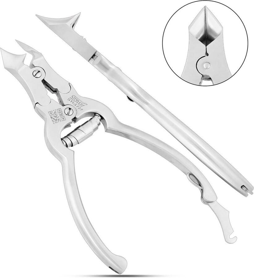 Playershouse ™ Mycotische Nagelknipper Angled concave Onychomycose Voor harde teennagels Kalknagel Ingegroeide teennagel Schimmelnagel Teennagelknipper Pedicureset Manicure set geïnfecteerde teennagel