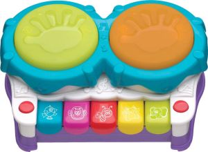 Playgro 2 in 1 Muziekmaker met geluid en licht Djembee muziekinstrument