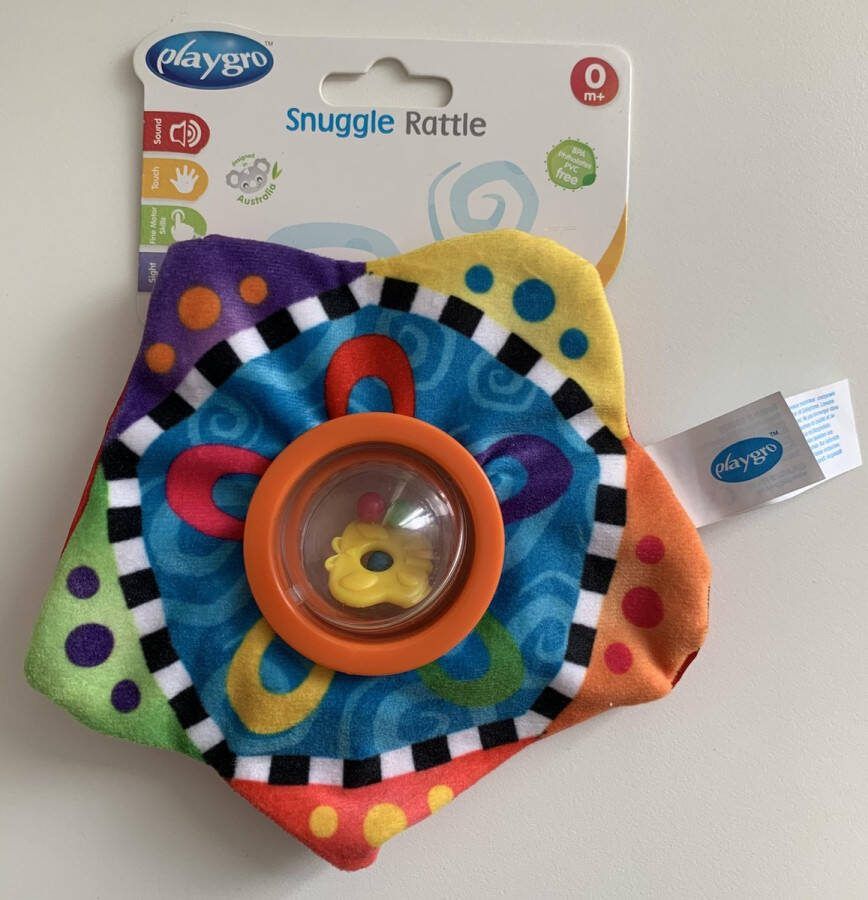 Playgro Snuggle Rattle Knuffelrammelaar 0+ maand