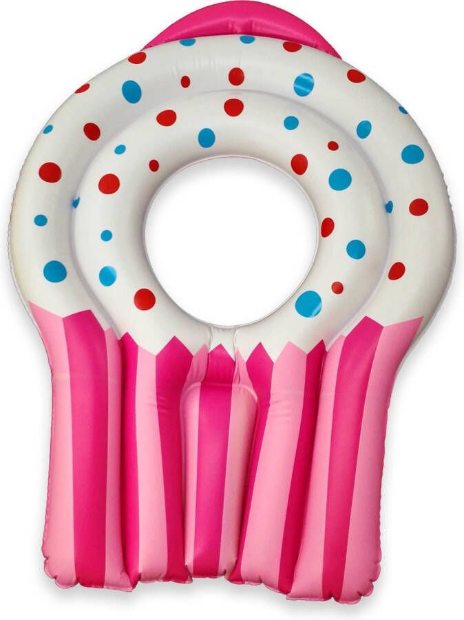 Playing Kids Opblaasbare Cupcake Zwemband voor Kinderen en Volwassenen – 120x90 cm