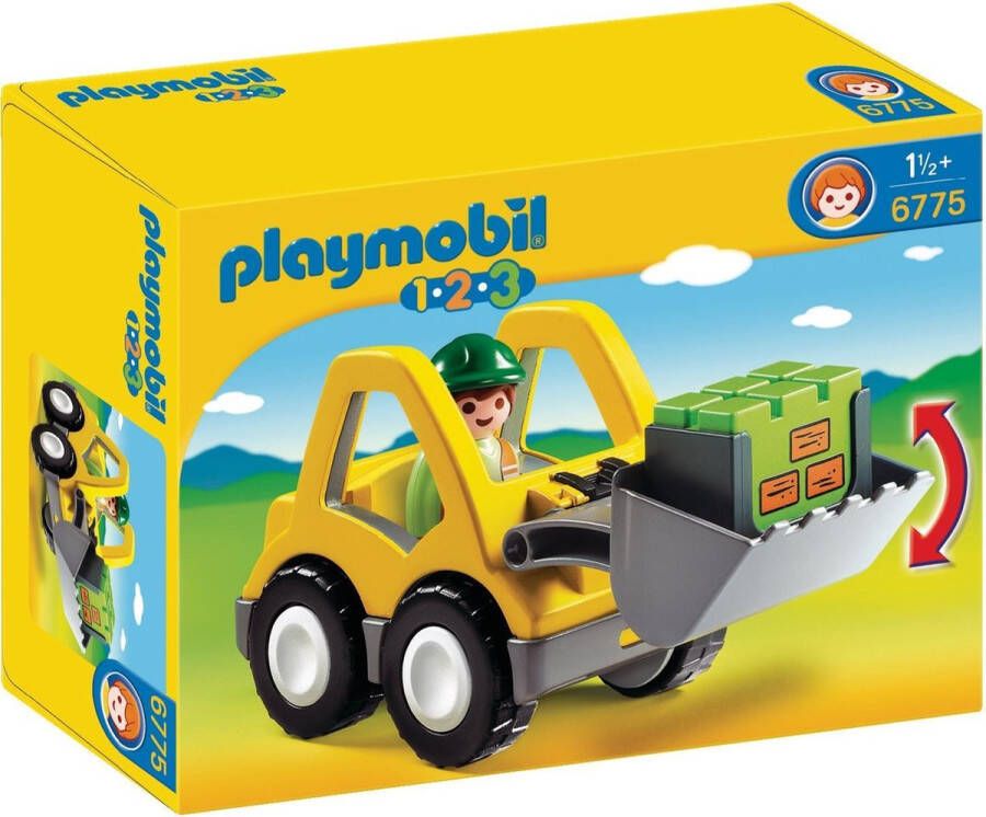 Playmobil Â 1.2.3 6775 Graafmachine met werkman