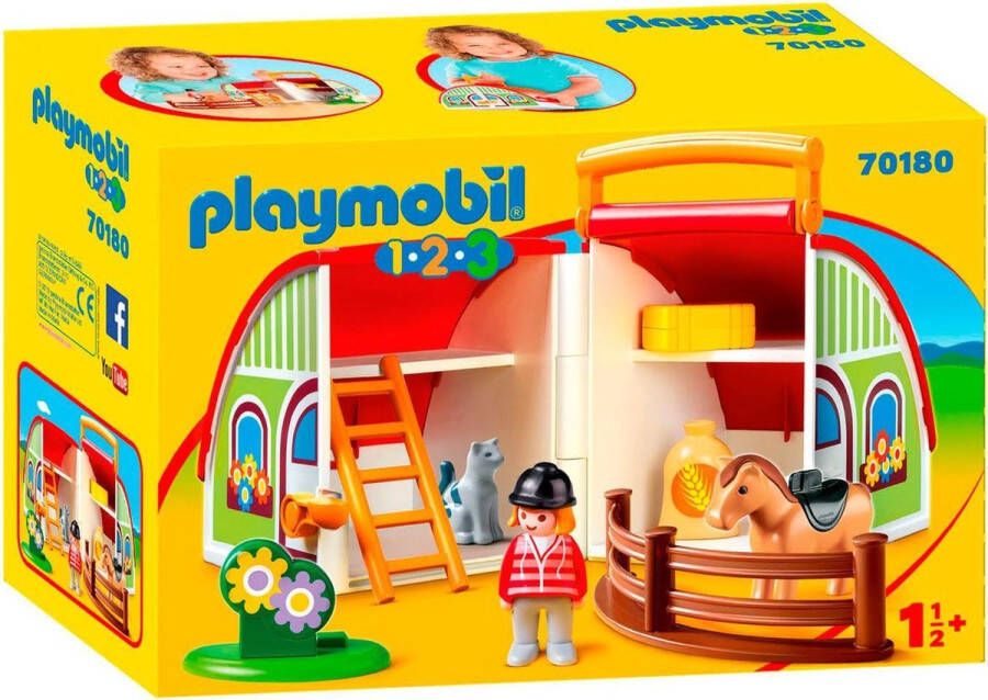 Playmobil Â 1.2.3 70180 Mijn meeneem manege